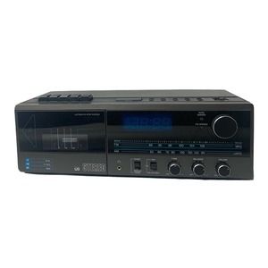 Vintage SEARS STEREO CASSETTE AM/FM Clock Radio Model 667 23487 190 Retro